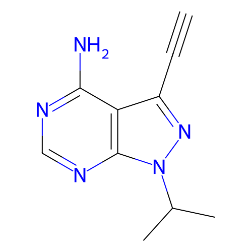 3-乙炔基-1-(1-甲基乙基)-1H-吡唑并[3,4-d]嘧啶-4-胺,3-Ethynyl-1-(1-methylethyl)-1H-pyrazolo[3,4-d]pyrimidin-4-amine