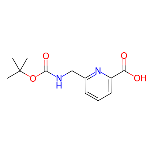6-(((叔丁氧基羰基)氨基)甲基)吡啶甲酸,6-(((tert-Butoxycarbonyl)amino)methyl)picolinic acid