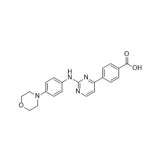 4-(2-(4-嗎啉苯基氨基)嘧啶-4-基)苯甲酸,4-(2-(4-Morpholinophenylamino)pyrimidin-4-yl)benzoic acid