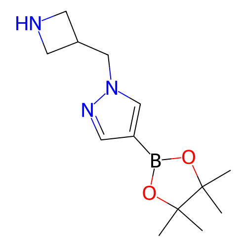 1-(氮杂环丁烷-3-基甲基)-4-(4,4,5,5-四甲基-1,3,2-二氧杂硼杂环戊烷-2-基)-1H-吡唑,1-(Azetidin-3-ylmethyl)-4-(4,4,5,5-tetramethyl-1,3,2-dioxaborolan-2-yl)-1H-pyrazole