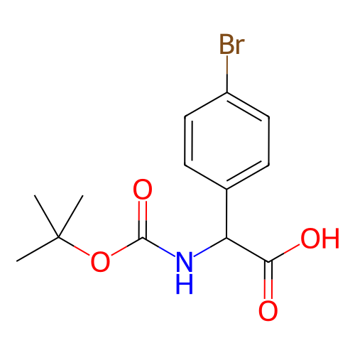 2-(Boc-氨基)-2-(4-溴苯基)乙酸,(4-Bromophenyl)[(tert-butoxycarbonyl)amino]acetic acid