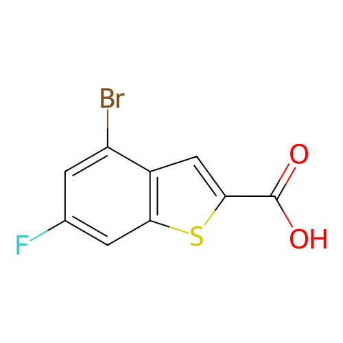 4-溴-6-氟苯并[b]噻吩-2-羧酸,4-Bromo-6-fluorobenzo[b]thiophene-2-carboxylic acid
