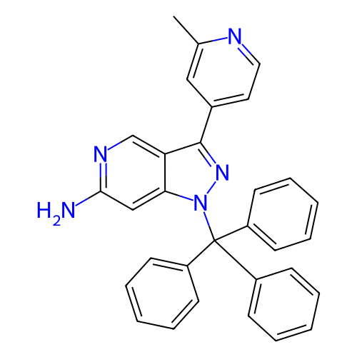 3-(2-甲基吡啶-4-基)-1-三苯甲基-1H-吡唑并[4,3-c]吡啶-6-胺,3-(2-Methylpyridin-4-yl)-1-trityl-1H-pyrazolo[4,3-c]pyridin-6-amine