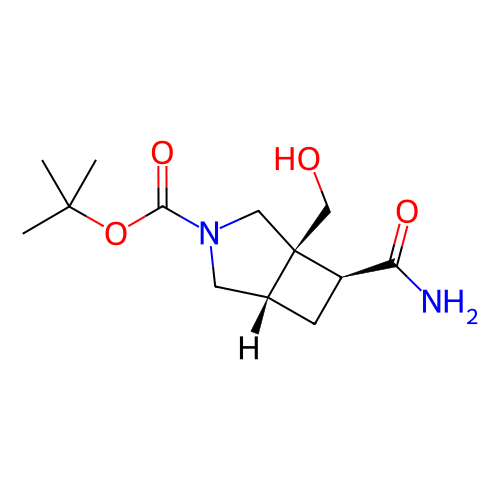rel-((1S,5R,7R)-7-氨基甲酰基-1-(羟甲基)-3-氮杂双环[3.2.0]庚烷-3-羧酸叔丁酯）,rel-(tert-butyl (1S,5R,7R)-7-carbamoyl-1-(hydroxymethyl)-3-azabicyclo[3.2.0]heptane-3-carboxylate)