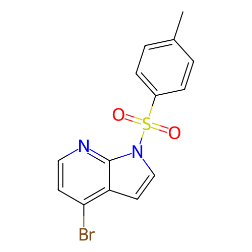 4-溴-1-[(4-甲基苯在)磺酰基]-1H-吡咯并[2,3-b]吡啶,4-Bromo-1-tosyl-1H-pyrrolo[2,3-b]pyridine