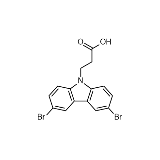 3-(3,6-二溴-9H-咔唑-9-基)丙酸,3-(3,6-Dibromo-9H-carbazol-9-yl)propanoicacid
