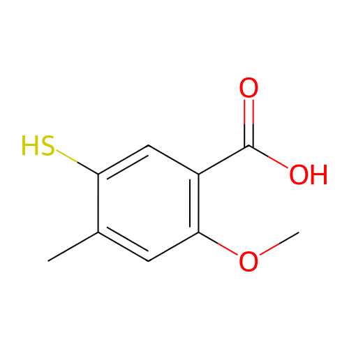 5-巯基-2-甲氧基-4-甲基苯甲酸,5-Mercapto-2-methoxy-4-methylbenzoic acid