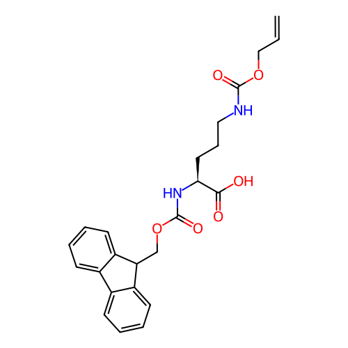 (S)-2-((((9H-芴-9-基)甲氧基)羰基)氨基)-5-(((烯丙氧基)羰基)氨基)戊酸,(S)-2-((((9H-Fluoren-9-yl)methoxy)carbonyl)amino)-5-(((allyloxy)carbonyl)amino)pentanoic acid