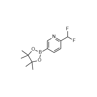 2-(二氟甲基)-5-(4,4,5,5-四甲基-1,3,2-二噁英-2-基)吡啶,2-(Difluoromethyl)-5-(4,4,5,5-tetramethyl-1,3,2-dioxaborolan-2-yl)pyridine