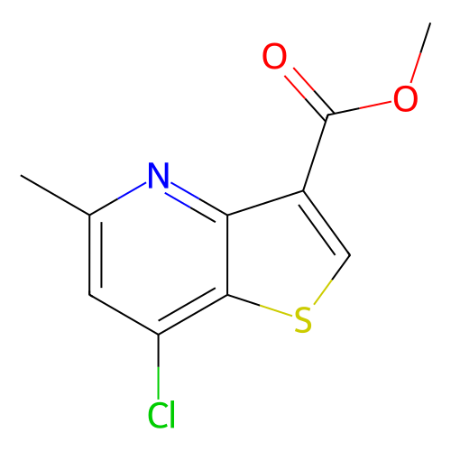 7-氯-5-甲基噻吩[3,2-b]吡啶-3-羧酸甲酯,Methyl 7-chloro-5-methylthieno[3,2-b]pyridine-3-carboxylate