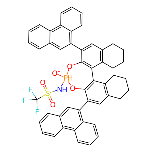 1,1,1-三氟-N-[(11bR)-8,9,10,11,12,13,14,15-八氫-4-氧代-2,6-二-9-菲蒽二萘[2,1]-d:1',2'-f][1,3,2]二氧雜膦-4-基]甲磺酰胺,1,1,1-Trifluoro-N-[(11bR)-8,9,10,11,12,13,14,15-octahydro-4-oxido-2,6-di-9-phenanthrenyldinaphtho[2,1-d:1',2'-f][1,3,2]dioxaphosphepin-4-yl]methanesulfonamide