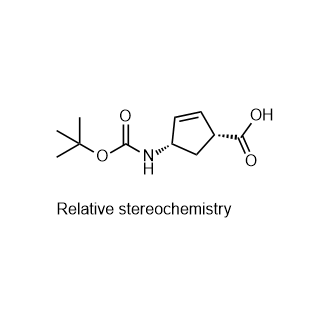 rel-(1R,4S)-4-((叔丁氧羰基)氨基)环戊-2-烯羧酸,rel-(1R,4S)-4-((tert-butoxycarbonyl)amino)cyclopent-2-enecarboxylic acid