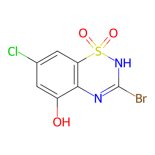 3-溴-7-氯-5-羥基-4H-苯并[e][1,2,4]噻二嗪1,1-二氧化物,3-Bromo-7-chloro-5-hydroxy-4H-benzo[e][1,2,4]thiadiazine 1,1-dioxide