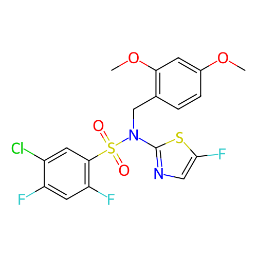 5-氯-N-(2,4-二甲氧基苄基)-2,4-二氟-N-(5-氟噻唑-2-基)苯磺酰胺,5-Chloro-N-(2,4-dimethoxybenzyl)-2,4-difluoro-N-(5-fluorothiazol-2-yl)benzenesulfonamide