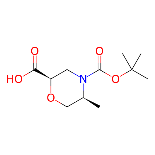 (2R,5S)-4-(叔丁氧羰基)-5-甲基吗啉-2-羧酸,(2R,5S)-4-(tert-butoxycarbonyl)-5-methylmorpholine-2-carboxylic acid