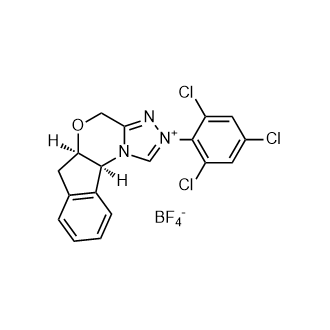 (5aR,10bS)-2-(2,4,6-三氯苯基)-5a,10b-二氢-4H,6H-茚并[2,1-b][1,2,4]三唑[4,3-d][1,4]噁嗪-2-鎓四氟硼酸盐,(5aR,10bS)-2-(2,4,6-Trichlorophenyl)-5a,10b-dihydro-4H,6H-indeno[2,1-b][1,2,4]triazolo[4,3-d][1,4]oxazin-2-iumtetrafluoroborate