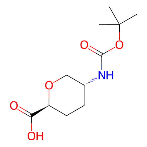 (2S,5R)-5-((叔丁氧基羰基)氨基)四氢-2H-吡喃-2-羧酸,(2S,5R)-5-((tert-Butoxycarbonyl)amino)tetrahydro-2H-pyran-2-carboxylic acid