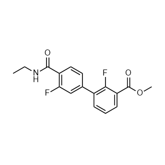 3-[4-(乙基氨基甲酰基)-3-氟苯基]-2-氟苯甲酸甲酯,Methyl 3-[4-(ethylcarbamoyl)-3-fluorophenyl]-2-fluorobenzoate