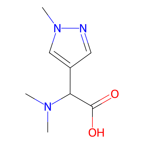 2-(二甲氨基)-2-(1-甲基-1H-吡唑-4-基)乙酸,2-(Dimethylamino)-2-(1-methyl-1h-pyrazol-4-yl)aceticacid