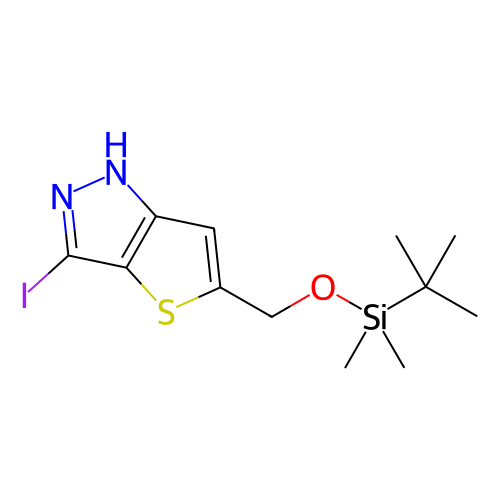 5-(((叔丁基二甲基甲硅烷基)氧基)甲基)-3-碘-1H-噻吩并[3,2-c]吡唑,5-(((tert-Butyldimethylsilyl)oxy)methyl)-3-iodo-1H-thieno[3,2-c]pyrazole