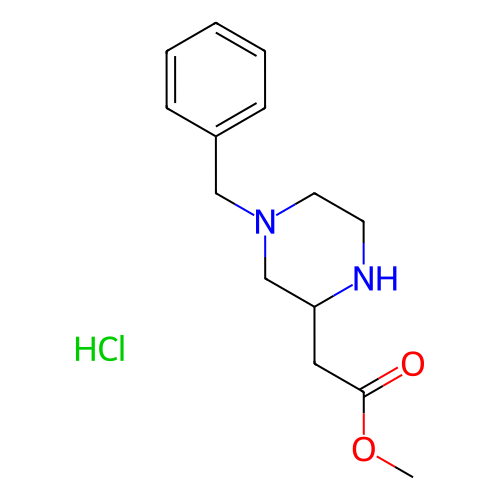 2-(4-苄基哌嗪-2-基)乙酸甲酯二盐酸盐,Methyl 2-(4-benzylpiperazin-2-yl)acetate dihydrochloride