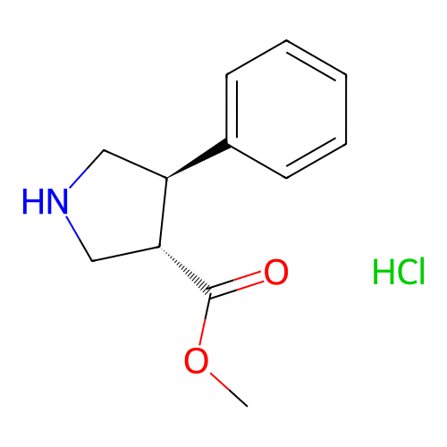 (3R,4S)-4-苯基吡咯烷-3-羧酸甲酯盐酸盐,Rac-methyl (3R,4S)-4-phenylpyrrolidine-3-carboxylate hydrochloride