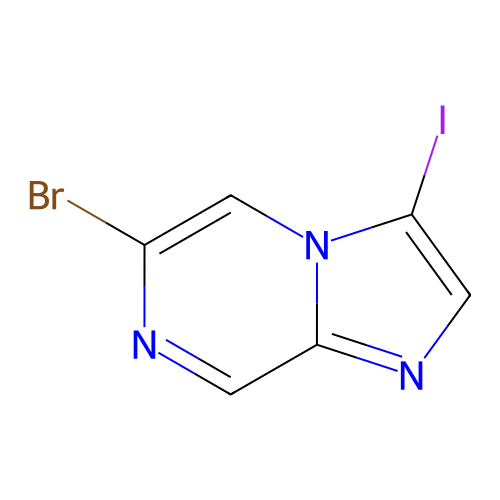 6-溴-3-碘咪唑并[1,2-a]吡嗪,6-Bromo-3-iodo-imidazo[1,2-a]pyrazine