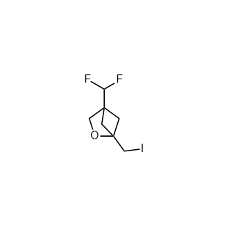 4-(二氟甲基)-1-(碘甲基)-2-氧杂双环[2.1.1]己烷,4-(Difluoromethyl)-1-(iodomethyl)-2-oxabicyclo[2.1.1]hexane