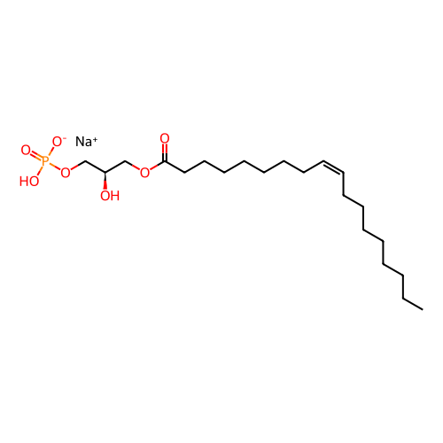 (R,Z)-2-羟基-3-(油酰氧基)丙基磷酸氢钠,1-Oleoyl lysophosphatidic acid (sodium)