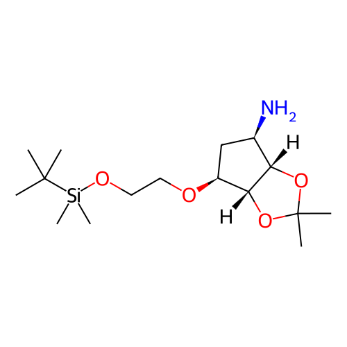 (3aS,4R,6S,6aR)-6-(2-((叔丁基二甲基硅烷基)氧基)乙氧基)-2,2-二甲基四氢-3aH-环戊二烯并[d] [1,3]二氧杂环戊烯-4-胺,(3aS,4R,6S,6aR)-6-(2-((tert-butyldimethylsilyl)oxy)ethoxy)-2,2-dimethyltetrahydro-3aH-cyclopenta[d][1,3]dioxol-4-amine