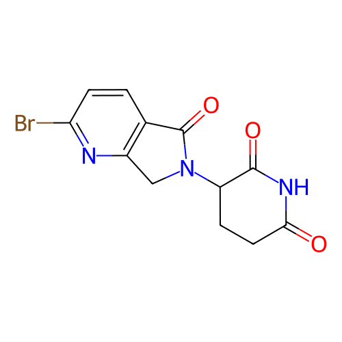 3-(2-溴-5-氧代-5H-吡咯并[3,4-b]吡啶-6(7H)-基)哌啶-2,6-二酮,3-(2-Bromo-5-oxo-5H-pyrrolo[3,4-b]pyridin-6(7H)-yl)piperidine-2,6-dione