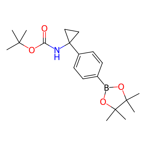 叔丁基(1-(4-(4,4,5,5-四甲基-1,3,2-二氧雜硼雜環(huán)戊烷-2-基)苯基)環(huán)丙基)氨基甲酸酯,tert-Butyl (1-(4-(4,4,5,5-tetramethyl-1,3,2-dioxaborolan-2-yl)phenyl)cyclopropyl)carbamate