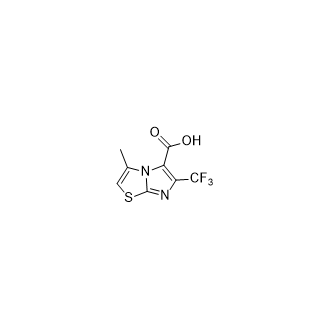 3-甲基-6-(三氟甲基)咪唑并[2,1-b]噻唑-5-羧酸,3-Methyl-6-(trifluoromethyl)imidazo[2,1-b]thiazole-5-carboxylic acid