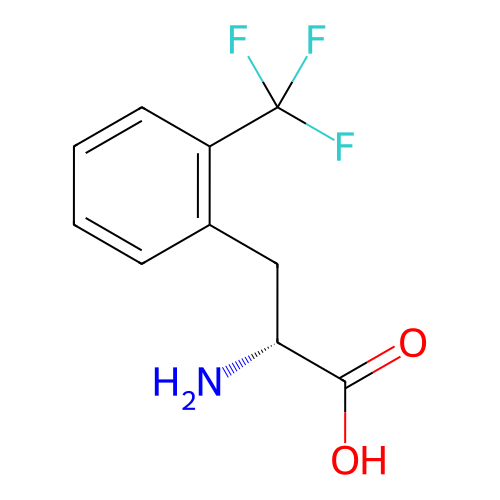 D-2-三氟甲基苯丙氨酸,(R)-2-Amino-3-(2-(trifluoromethyl)phenyl)propanoic acid