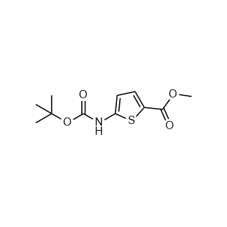 5-((叔丁氧基羰基)氨基)噻吩-2-羧酸甲酯,Methyl 5-((tert-butoxycarbonyl)amino)thiophene-2-carboxylate