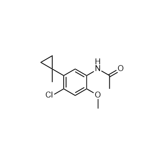 N-[4-氯-2-甲氧基-5-(1-甲基環(huán)丙基)苯基]乙酰胺,N-[4-Chloro-2-methoxy-5-(1-methylcyclopropyl)phenyl]acetamide