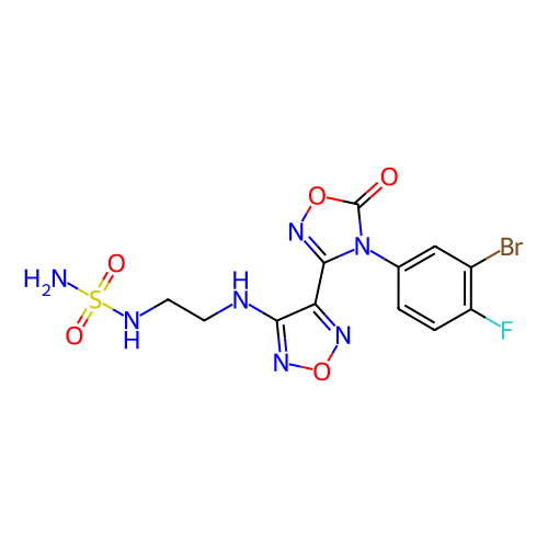 N-[2-[[4-[4-(3-溴-4-氟苯基)-4,5-二氢-5-氧代-1,2,4-噁二唑-3-基]-1,2,5-噁二唑-3-基]氨基]乙基]磺酰胺,N-[2-[[4-[4-(3-Bromo-4-fluorophenyl)-4,5-dihydro-5-oxo-1,2,4-oxadiazol-3-yl]-1,2,5-oxadiazol-3-yl]amino]ethyl]sulfamide