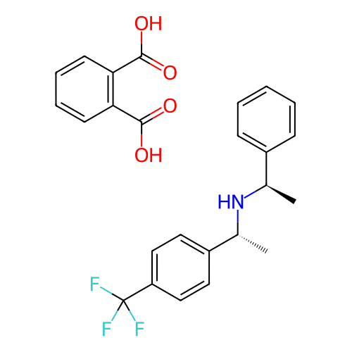 (R)-1-苯基-N-((R)-1-(4-(三氟甲基)苯基)乙基)邻苯二甲酸乙胺,(R)-1-phenyl-N-((R)-1-(4-(trifluoromethyl)phenyl)ethyl)ethanamine phthalate