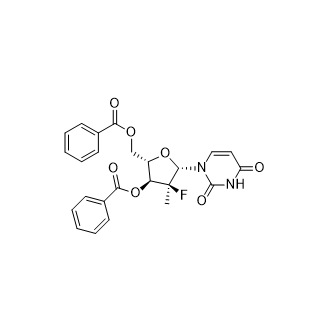 ((2S,3S,4S,5S)-3-(苯甲酰基氧基)-5-(2,4-二氧代-3,4-二氢嘧啶-1(2H)-基)-4-氟-4-甲基四氢呋喃-2-吡啶-3-基)苯甲酸甲酯,((2S,3S,4S,5S)-3-(benzoyloxy)-5-(2,4-dioxo-3,4-dihydropyrimidin-1(2H)-yl)-4-fluoro-4-methyltetrahydrofuran-2-yl)methyl benzoate