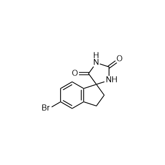 5'-溴-2',3'-二氢螺[咪唑烷-4,1'-茚]-2,5-二酮,5'-Bromo-2',3'-dihydrospiro[imidazolidine-4,1'-indene]-2,5-dione