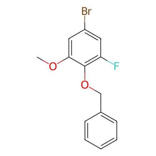 2-(苄氧基)-5-溴-1-氟-3-甲氧基苯,2-(Benzyloxy)-5-bromo-1-fluoro-3-methoxybenzene