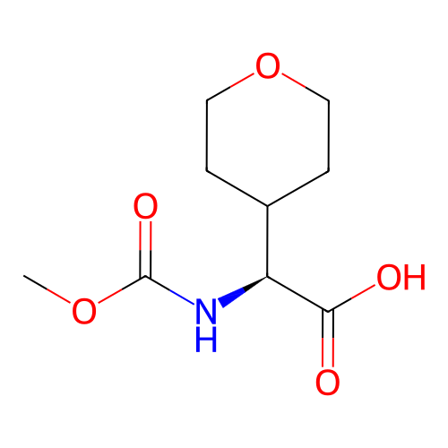 (S)-2-((甲氧基羰基)氨基)-2-(四氫-2H-吡喃-4-基)乙酸,(S)-2-((methoxycarbonyl)amino)-2-(tetrahydro-2H-pyran-4-yl)acetic acid