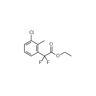 2-(3-氯-2-甲基苯基)-2,2-二氟乙酸乙酯,Ethyl 2-(3-chloro-2-methylphenyl)-2,2-difluoroacetate