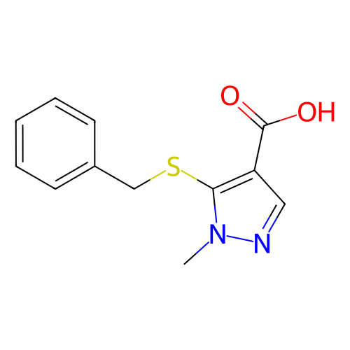 5-(苄硫基)-1-甲基-1H-吡唑-4-羧酸,5-(Benzylthio)-1-methyl-1H-pyrazole-4-carboxylic acid