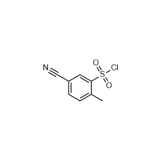 5-氰基-2-甲基-苯磺酰氯,5-Cyano-2-methyl-benzenesulfonylchloride
