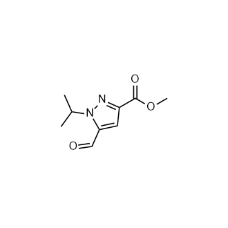 5-甲酰基-1-异丙基-1H-吡唑-3-羧酸甲酯,Methyl 5-formyl-1-isopropyl-1H-pyrazole-3-carboxylate