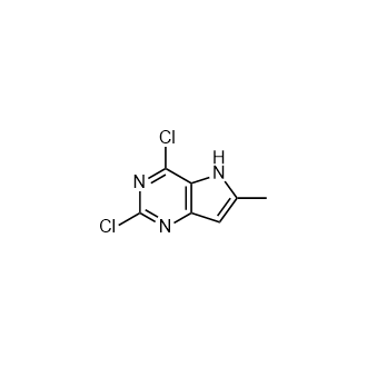 2,4-二氯-6-甲基-5H-吡咯并[3,2-d]嘧啶,2,4-Dichloro-6-methyl-5h-pyrrolo[3,2-d]pyrimidine