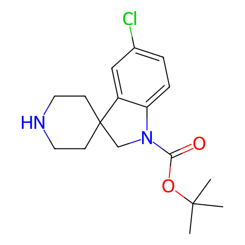 5-氯螺[二氢吲哚-3,4'-哌啶]-1-羧酸叔丁酯,Tert-butyl 5-chlorospiro[indoline-3,4'-piperidine]-1-carboxylate