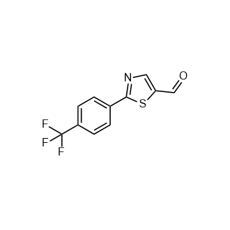 2-(4-(三氟甲基)苯基)噻唑-5-甲醛,2-(4-(Trifluoromethyl)phenyl)thiazole-5-carbaldehyde