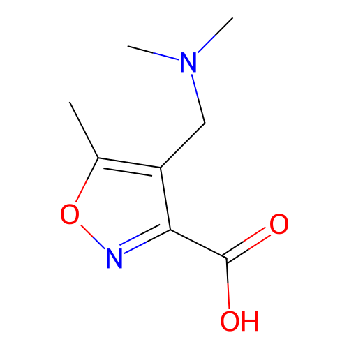 4-((二甲氨基)甲基)-5-甲基異惡唑-3-羧酸,4-((Dimethylamino)methyl)-5-methylisoxazole-3-carboxylic acid